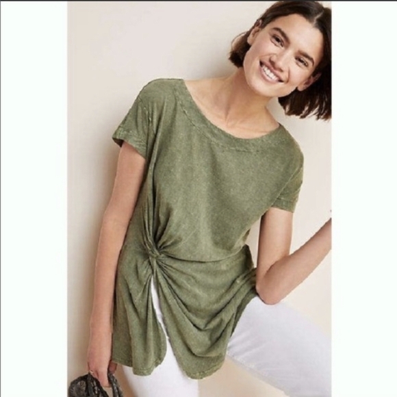 Anthropologie Jolie Knotted Tunic Top Size Small - Picture 1 of 7